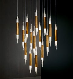 Selenite Chandelier Lamp by Aver