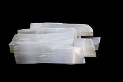 Set di 7 ceppi di selenite per caminetto