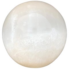 Selenite 'Moon' Orb Boudoir Lamp