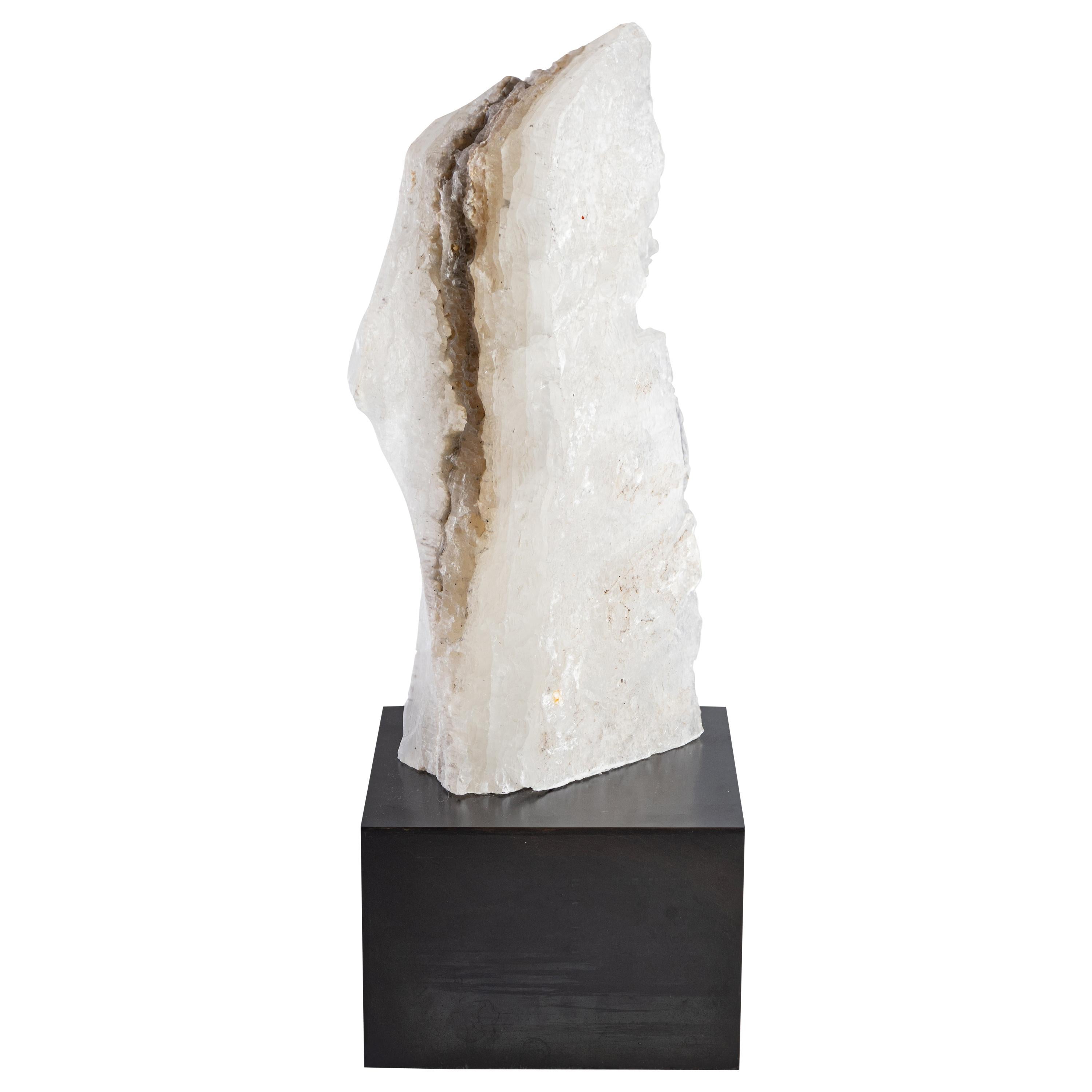Selenite Crystal from New Mexico Mounted On Museum Mount 