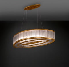 Selenite Oval Pendant Lamp by Aver