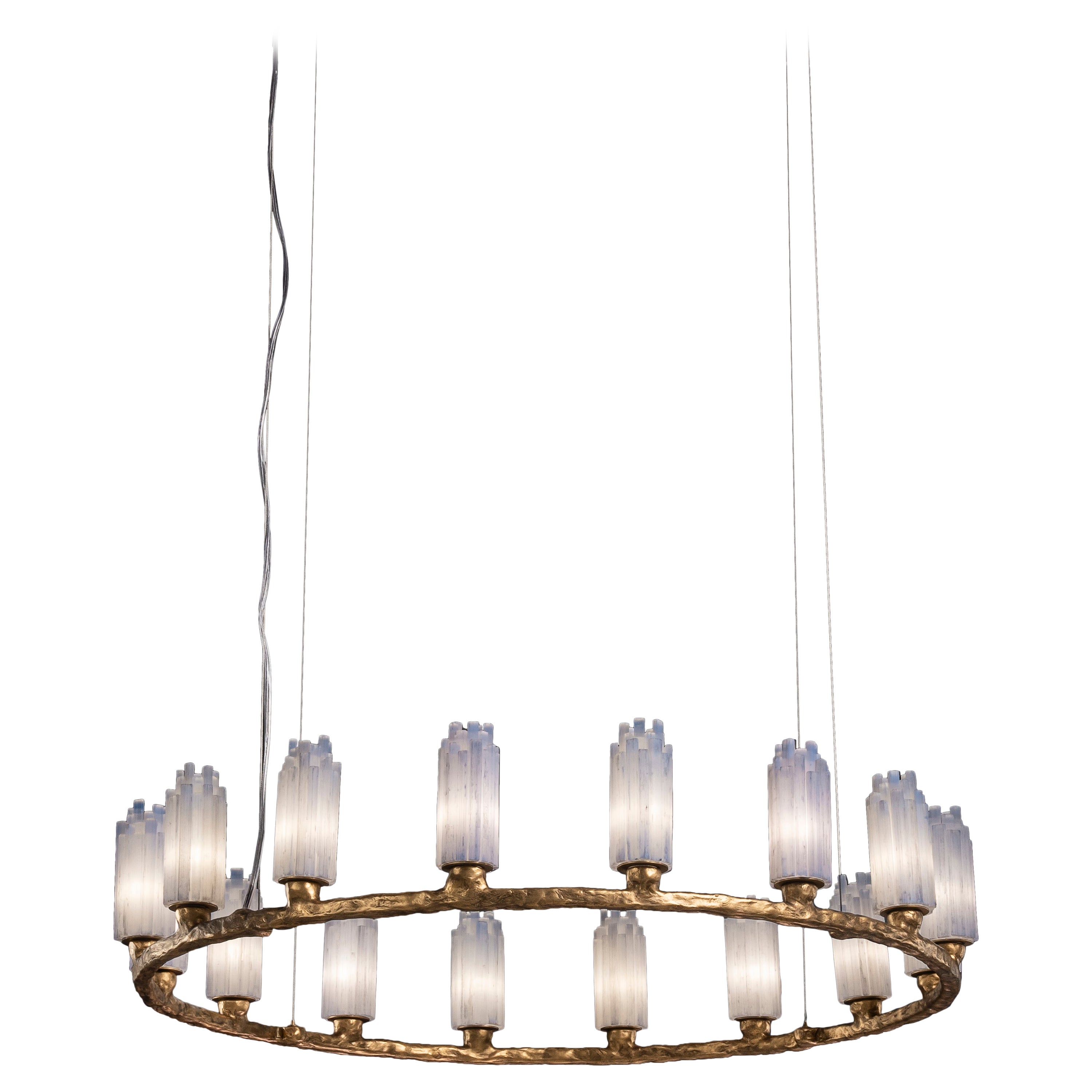 Lampe à suspension Selenite III par Aver
