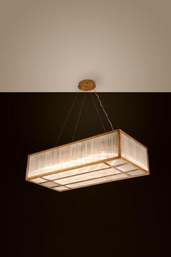 Selenite Rectangular Pendant Lamp by Aver