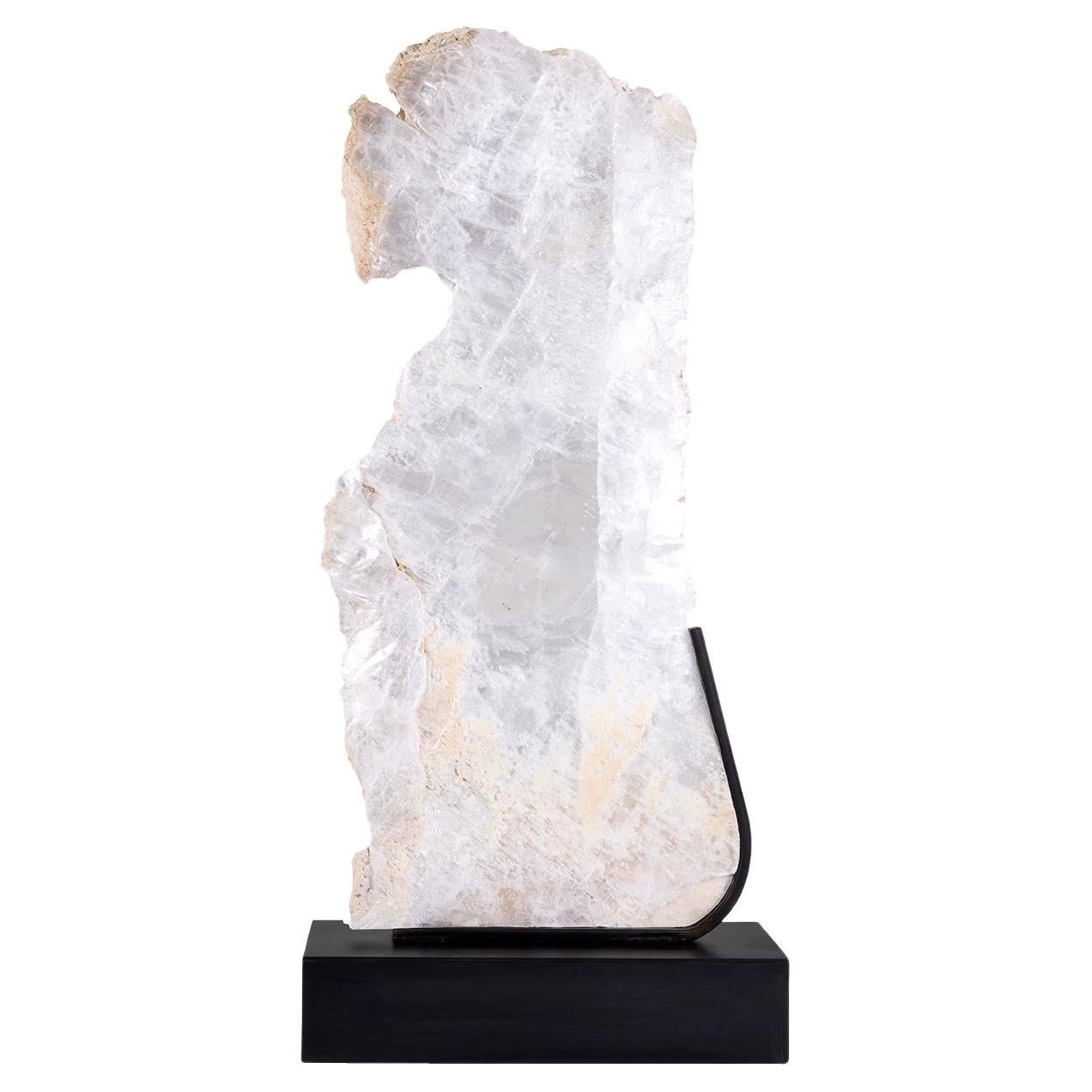 Selenite Sculpture on Mount