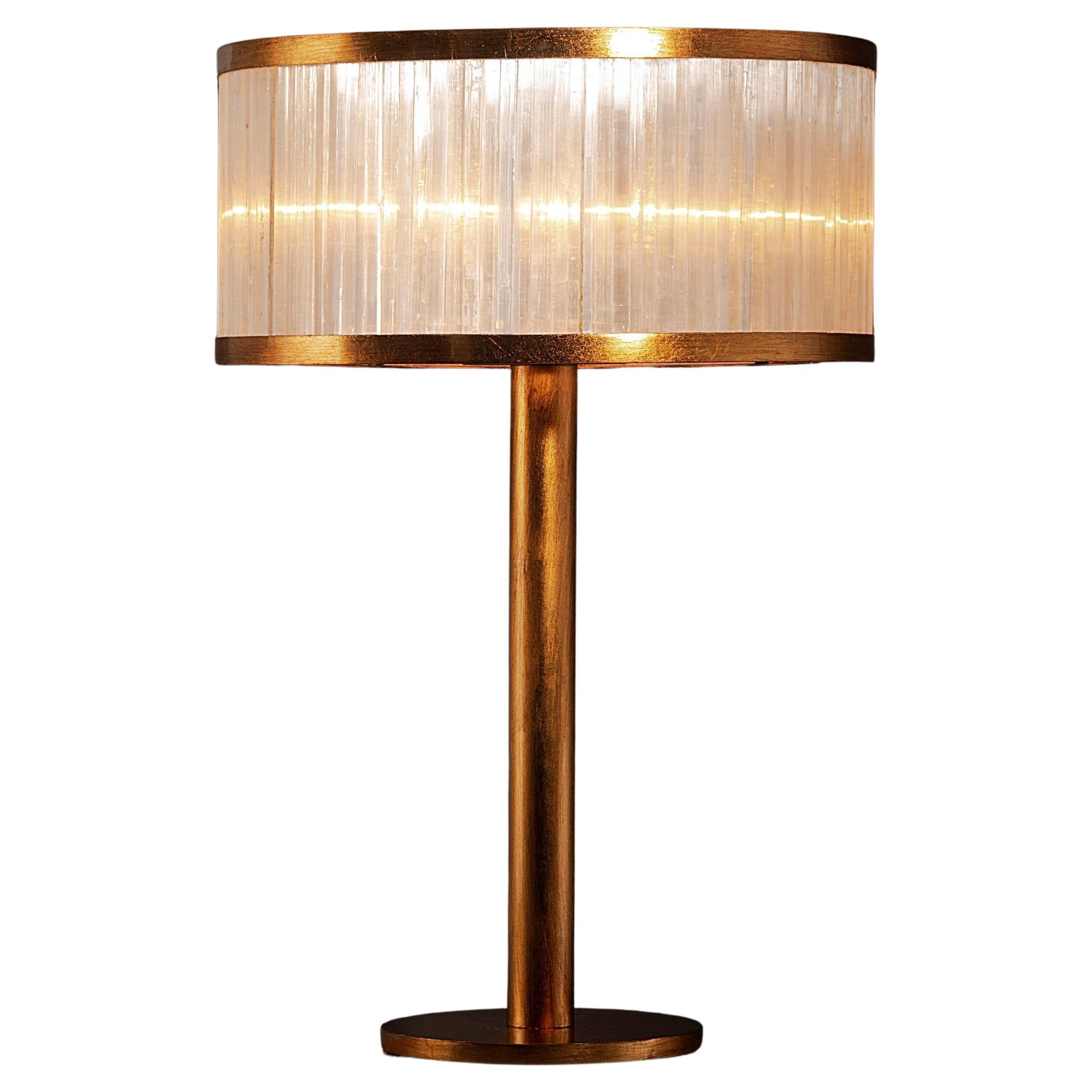 Selenite Table Lamp by Aver For Sale