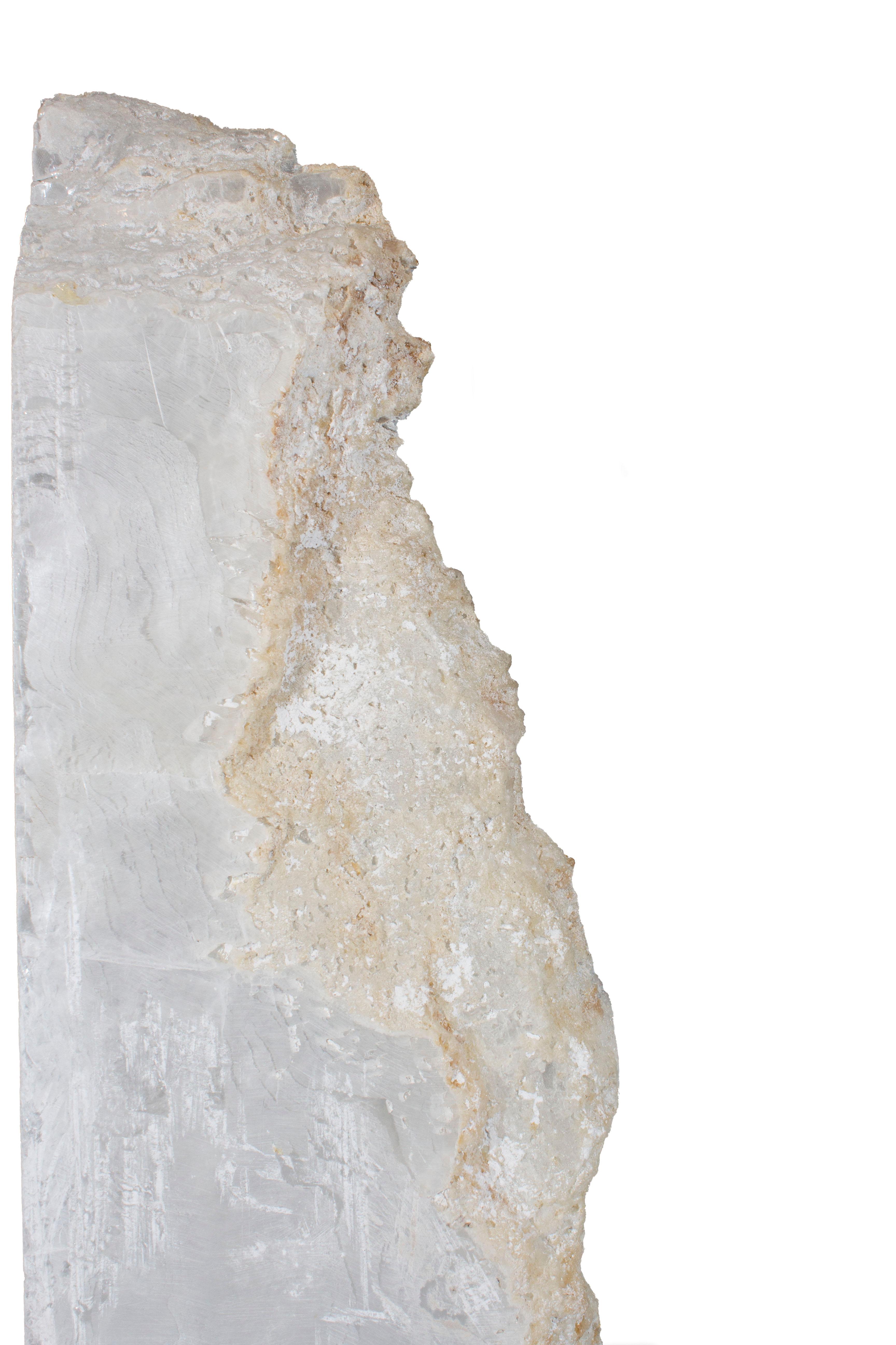 Selenite Tower on Museum Mount In Excellent Condition In Dallas, TX