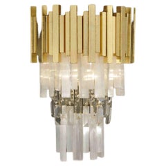 Selenite Wall Sconce by Aver
