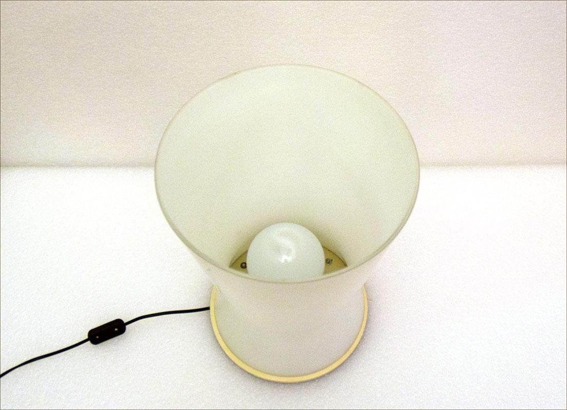 Selenova Murano Glass Table Lamp, 1970s In Excellent Condition For Sale In Parma, IT