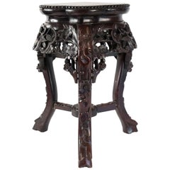 Selette Tripod, Antique Iron Wood Decor Cherry Blossom, China