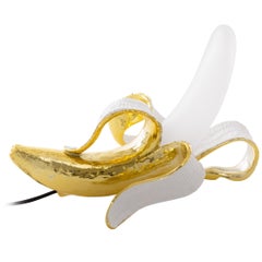 Seletti "Banana Lamp, Huey", Resin and Glass Rechargeable Table Lamp