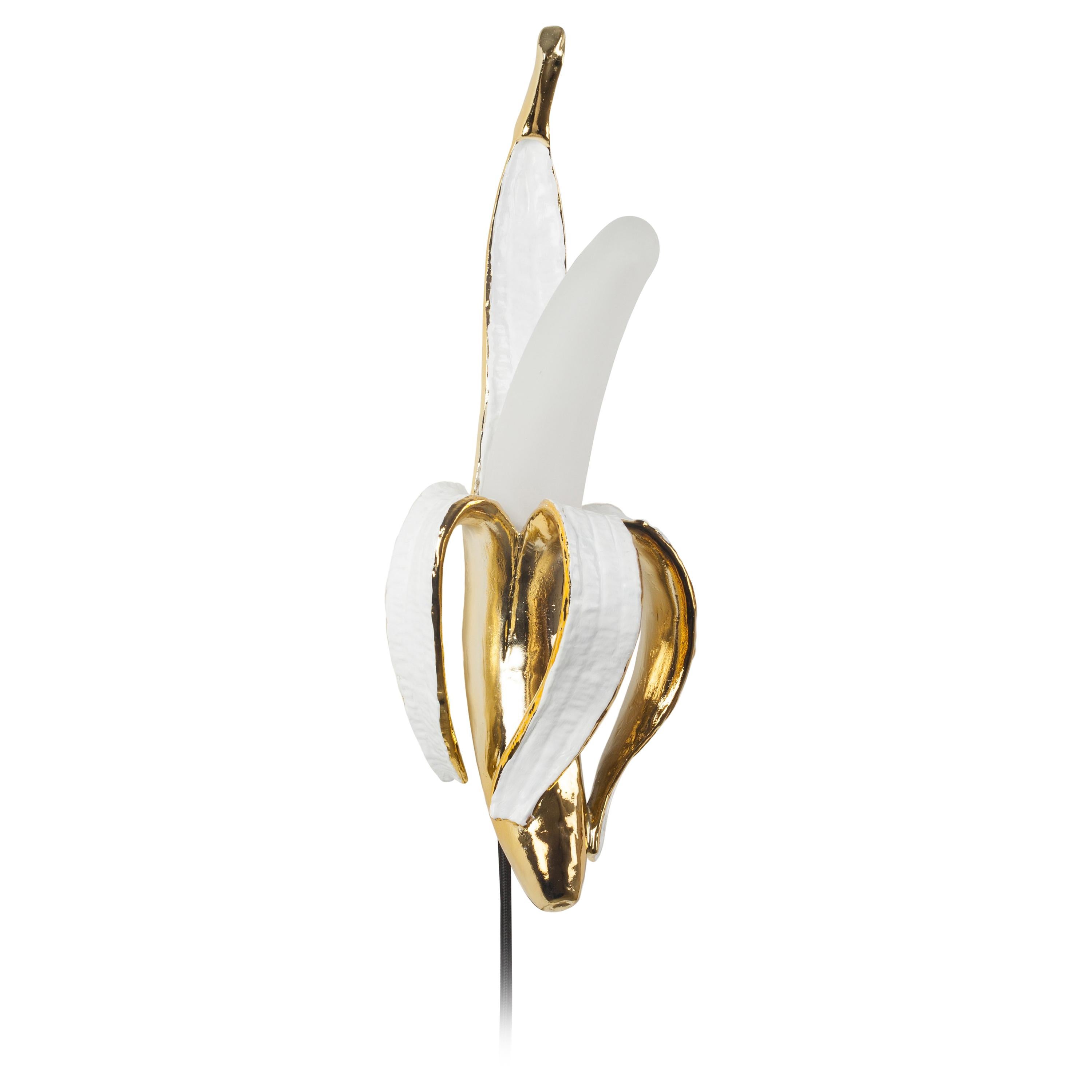 Seletti "Banana Lamp, Phooey", Resin and Glass Wall Applique