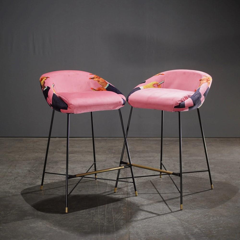 Modern Seletti High Stool Pink Lipsticks by Toiletpaper