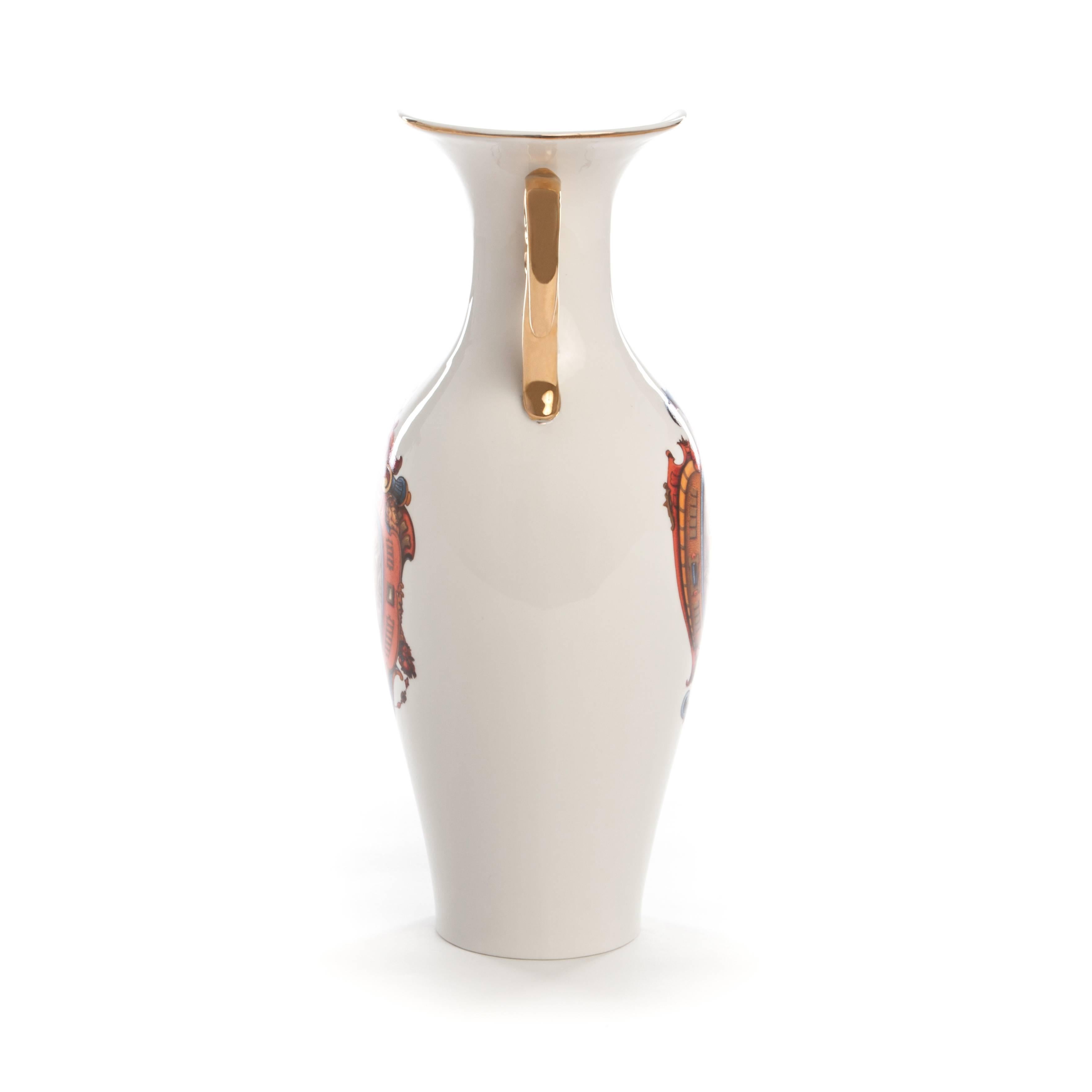 Modern Seletti 'Hybrid-Adelma' Vase in  Porcelain For Sale