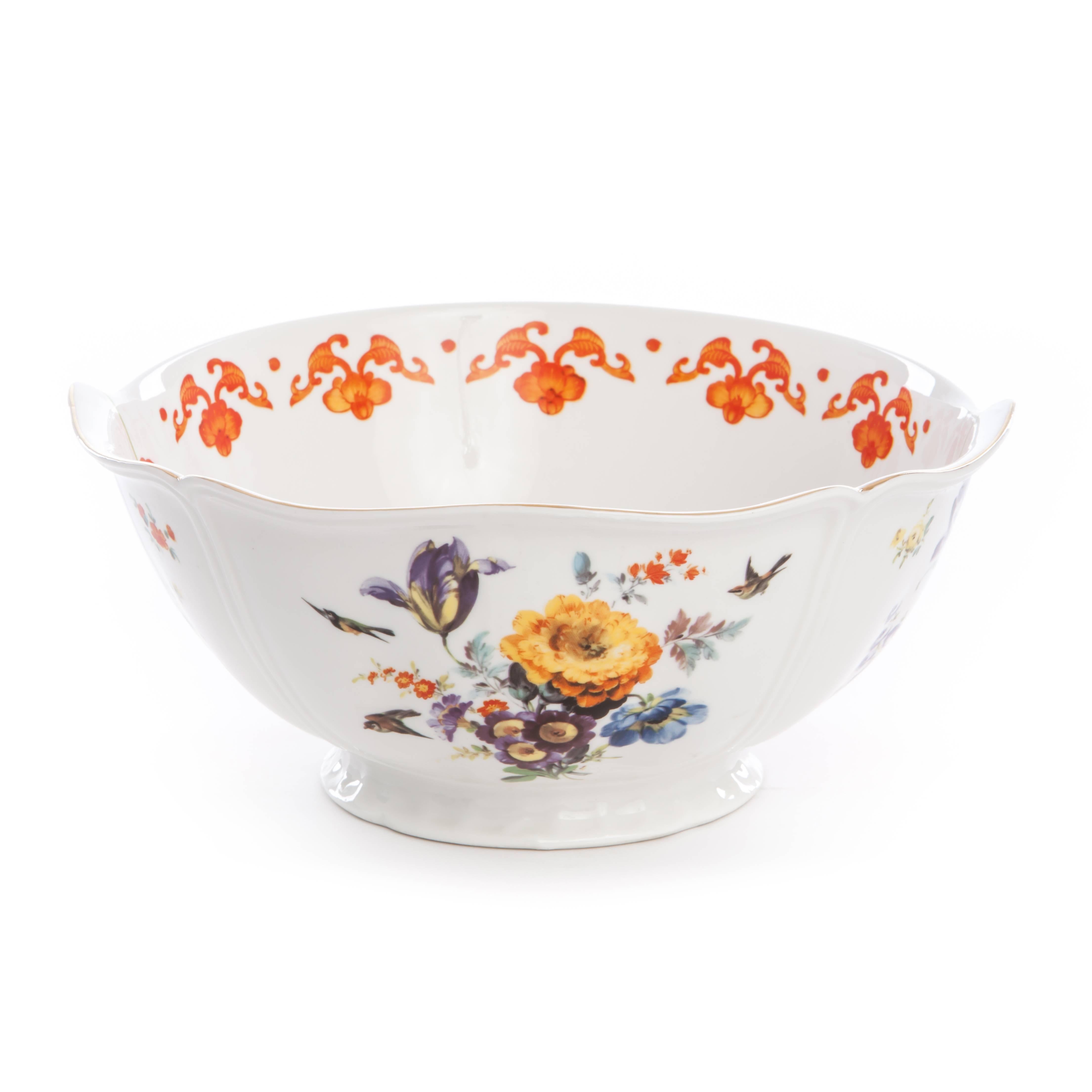 Modern Seletti 'Hybrid-Ersilia' Salad Bowl in Porcelain For Sale