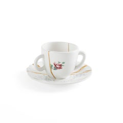 Seletti "Kintsugin-N'1" Coffee Cup with Saucer in Porcelain