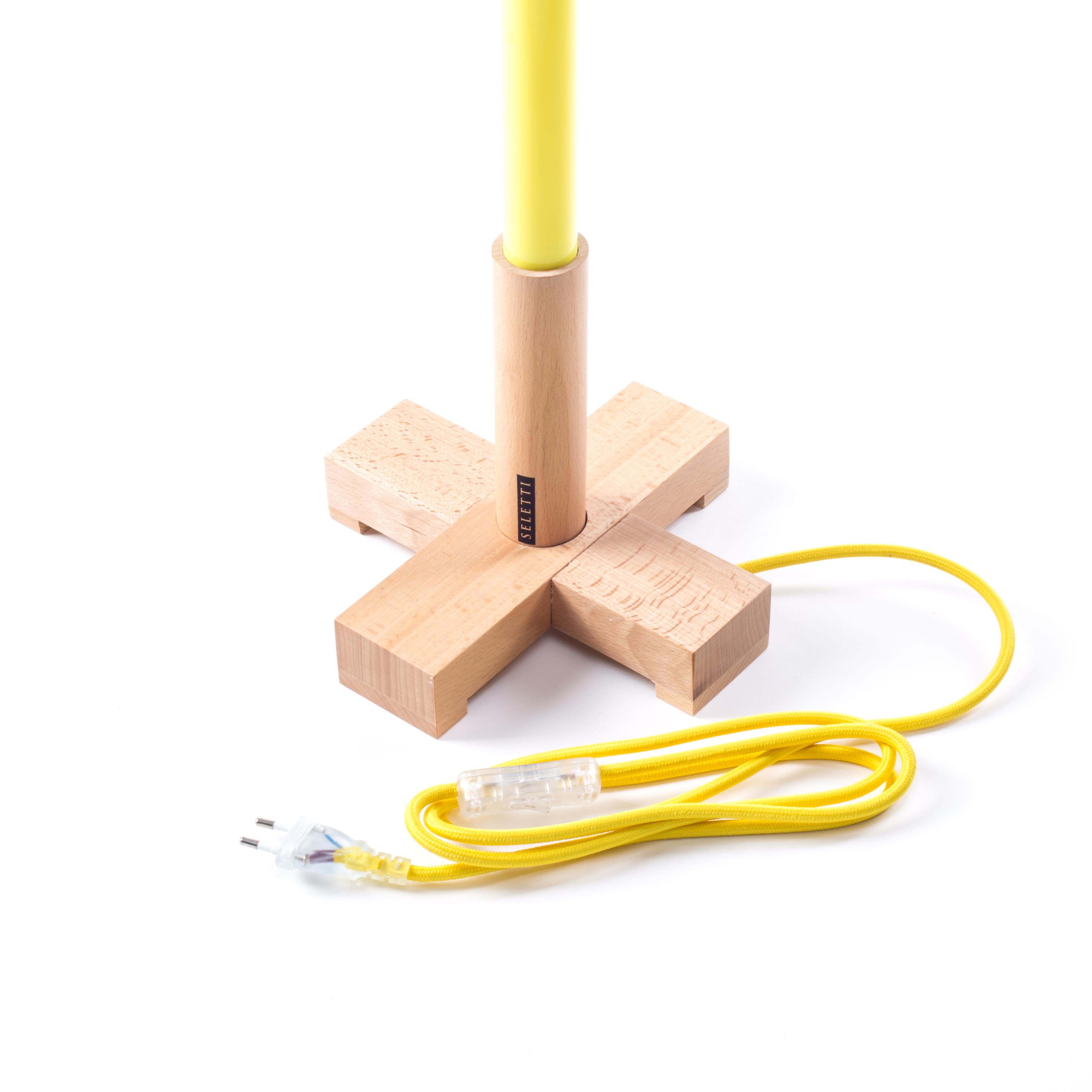 Verre Lampe à LED multiuse « Linea » de Seletti en jaune en vente