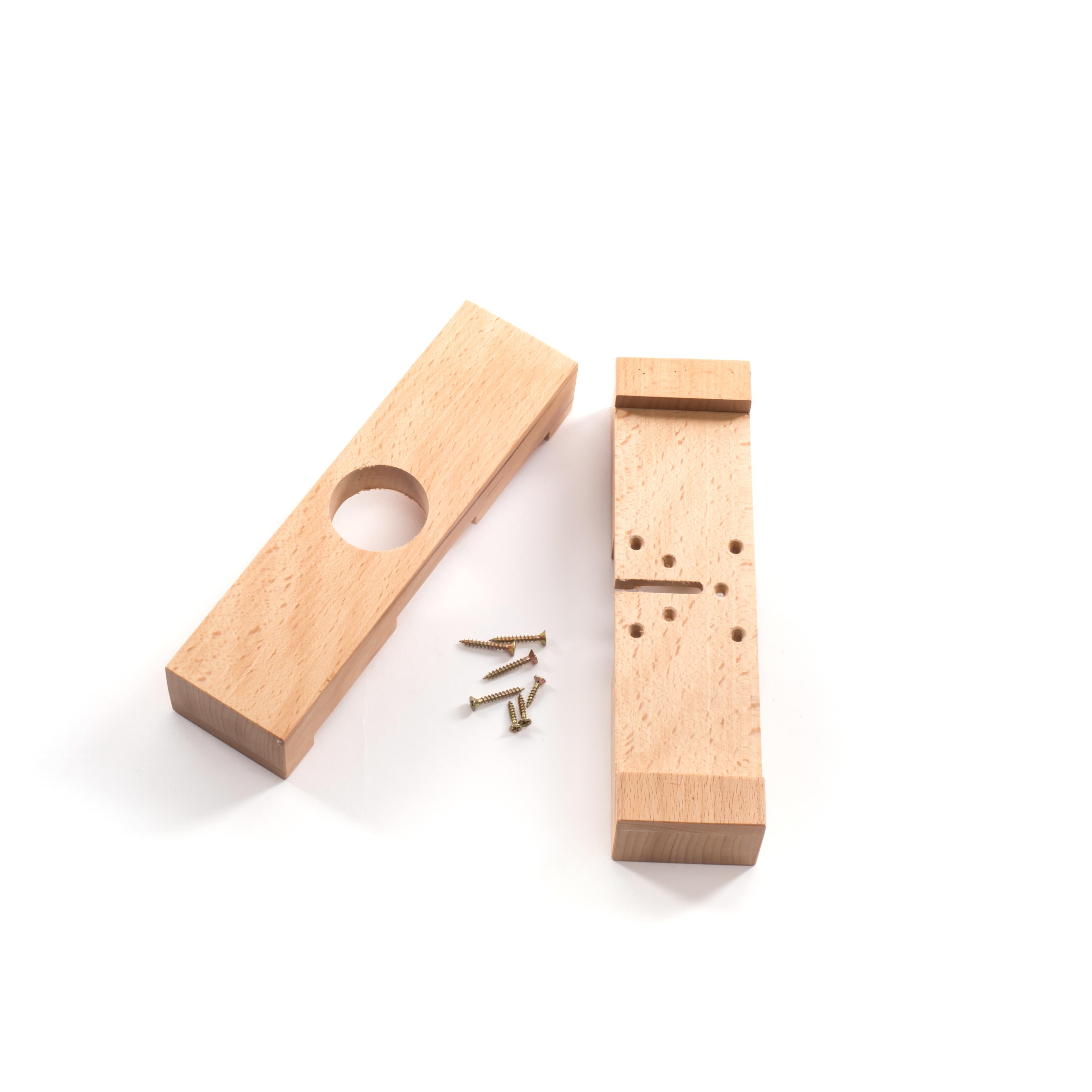 Soporte de madera para lámparas de neón Linea.