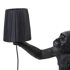 Seletti Metal Lampshade and Polyester "Monkey Lamp", White