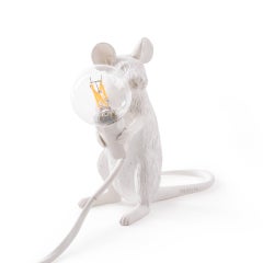 Seletti "Mouse Lamp#2-Us" Resin Lamp, Sitting