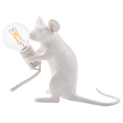 Seletti "Lámpara Ratón#2-Us" Lámpara de resina, Sentado