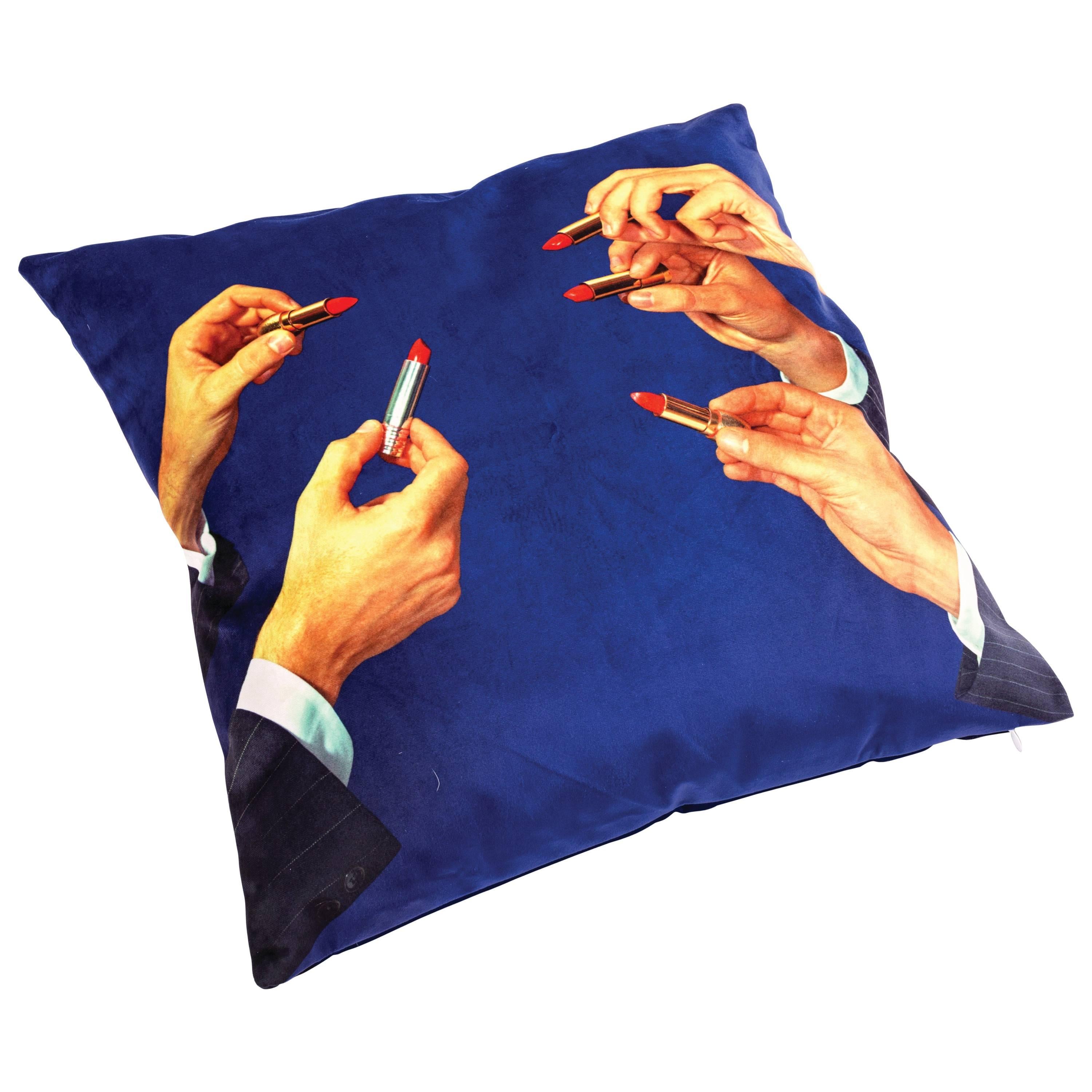 Seletti Polyester Cushion by 'Toiletpaper', Lipsticks
