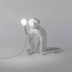 Seletti Resin Lamp "Monkey Lamp-Us", Sitting