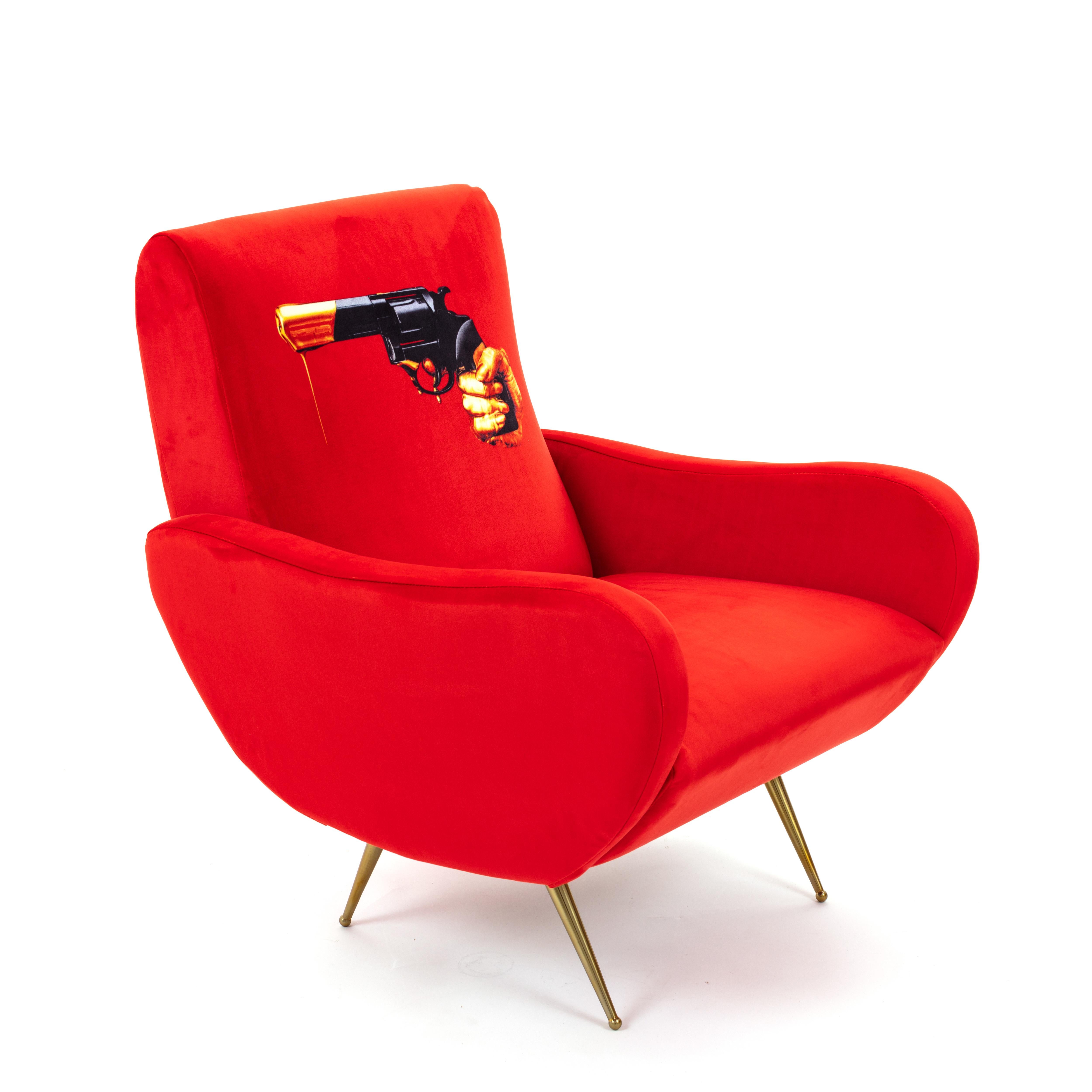 Seletti „Revolver“ gepolsterter Sessel von Toiletpaper Magazine im Angebot 1