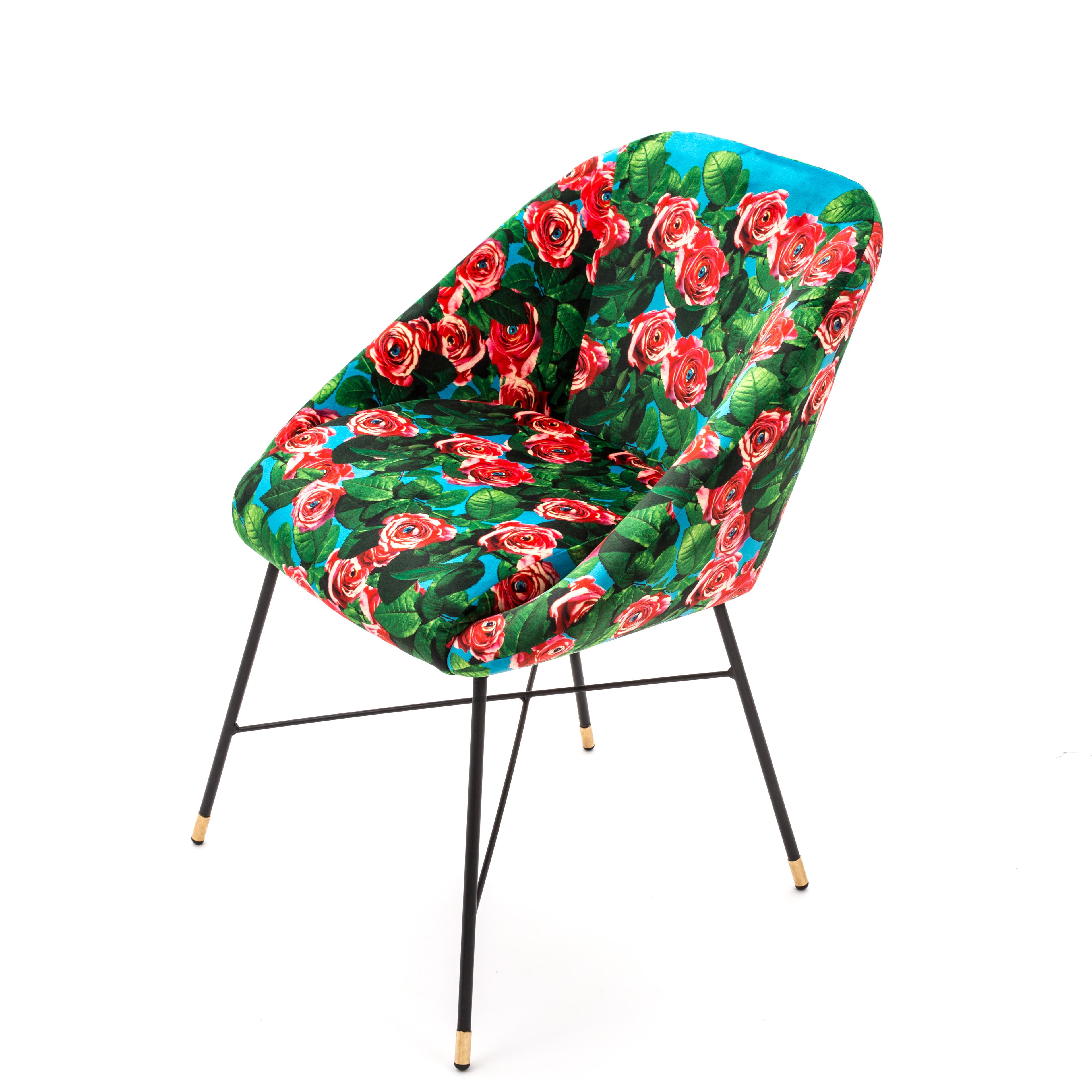 Chaise d'appoint tapissée « Roses » de Seletti par Toiletpaper en vente 2