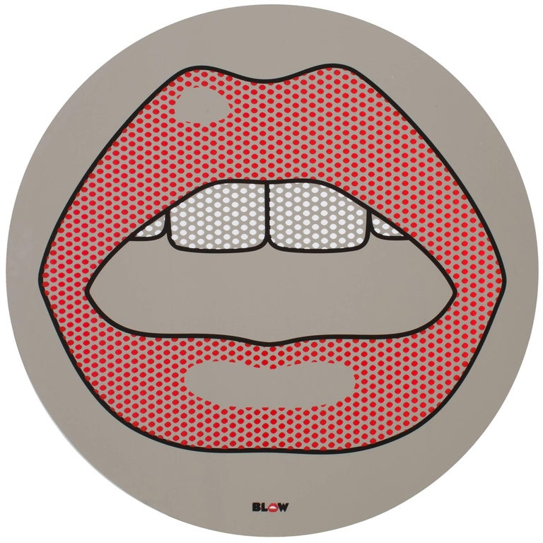 Seletti Round Mirror 'Blow', Mouth For Sale