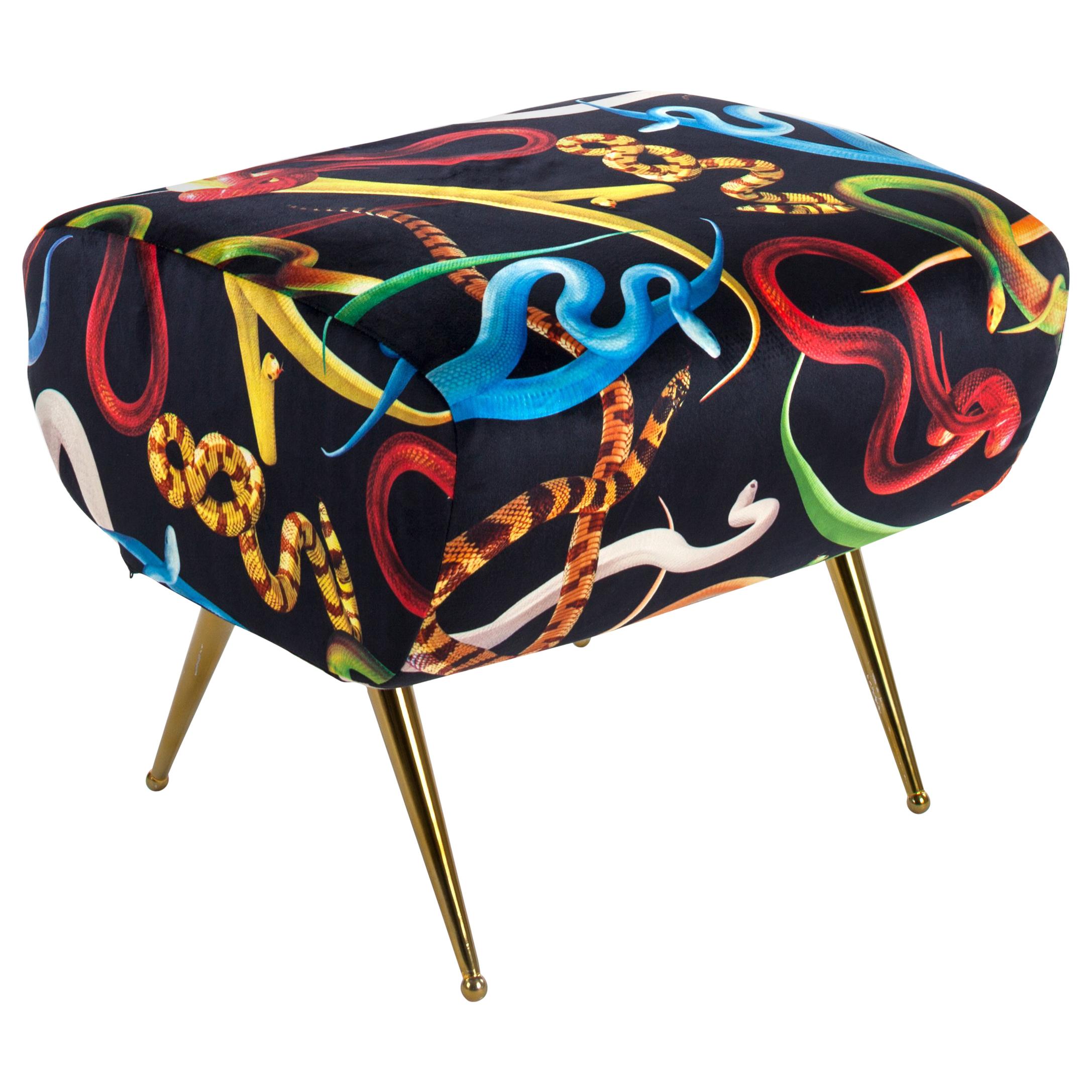 Seletti "Snakes" Pouf by Toiletpaper For Sale