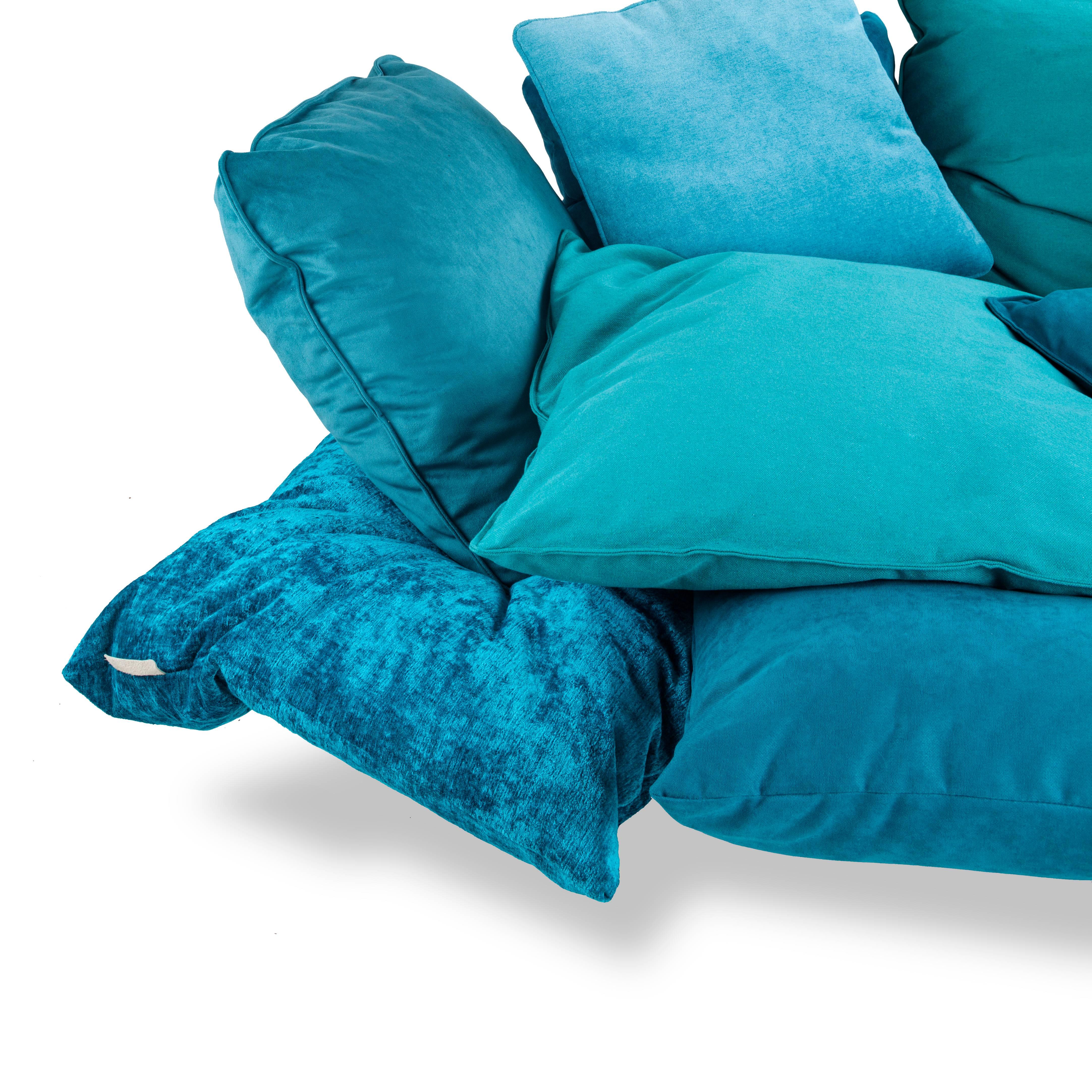 turquoise sofa