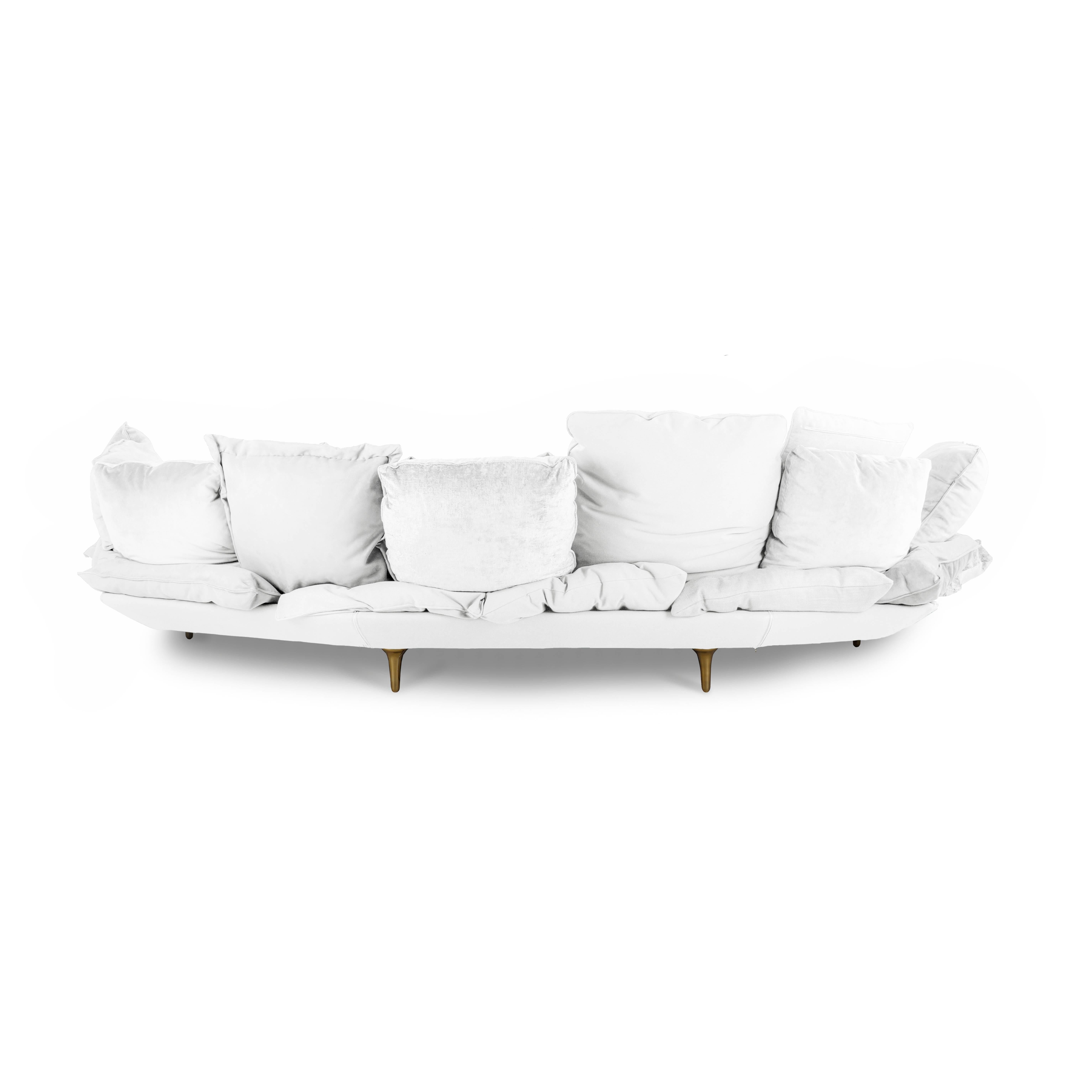 comfy white couch