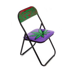 Seletti "Studio Job-Blow" Metal Folding Chair, Weed