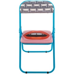 Seletti "Studio Job-Blow" Metal Folding Chair, Mouth