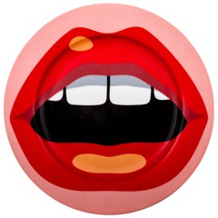 Seletti ‘Studio Job-Blow’ Porcelain Dinner Plate, Mouth
