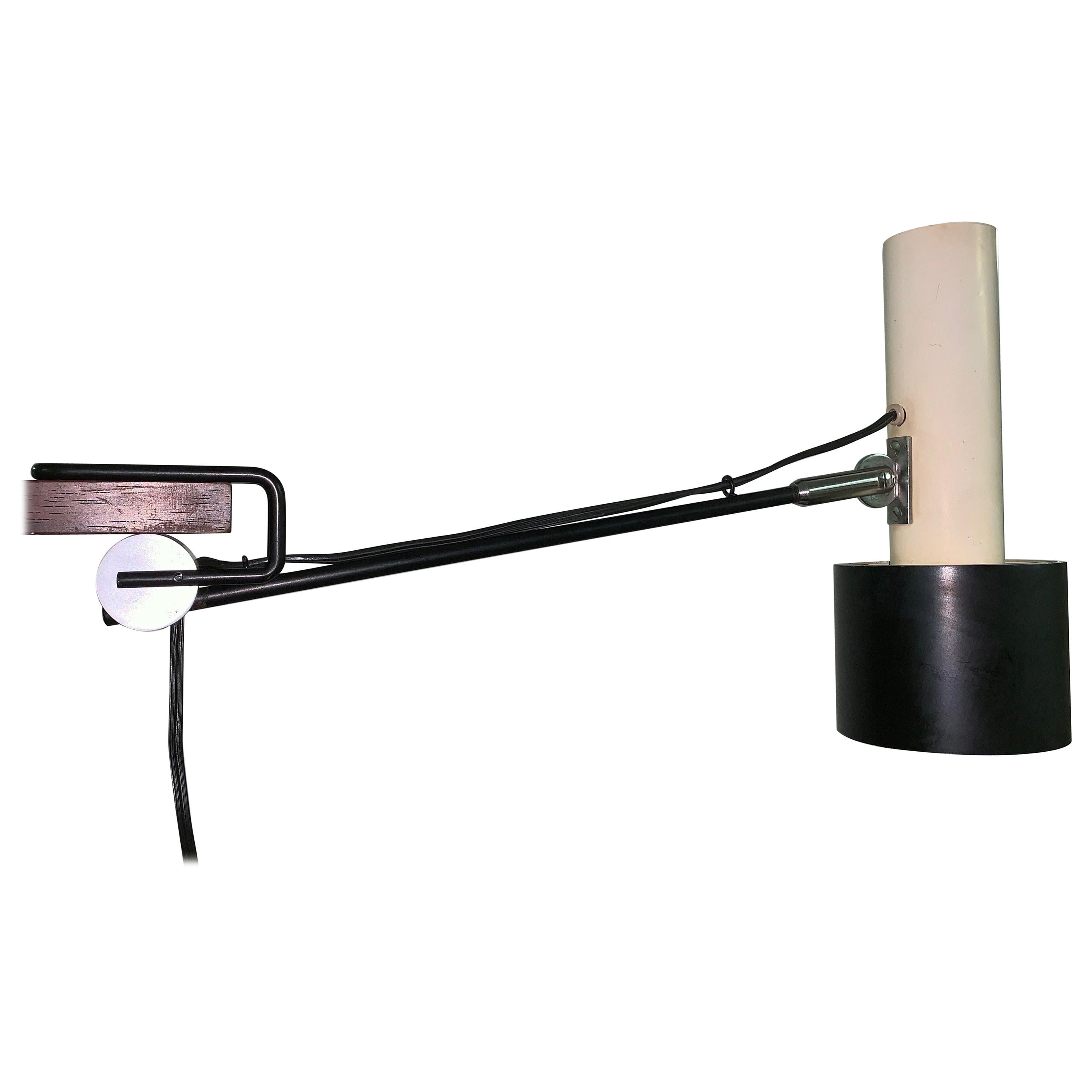 Self-Adjustable Shelf Lamp with Amazing Mechanism by Gino Sarfatti For Sale
