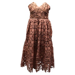 Self-Portrait Azaelea Lace Dress in Pastel Pink Polyester