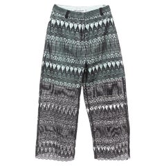 Self-Portrait Culottes in pizzo a goccia nero/blu S