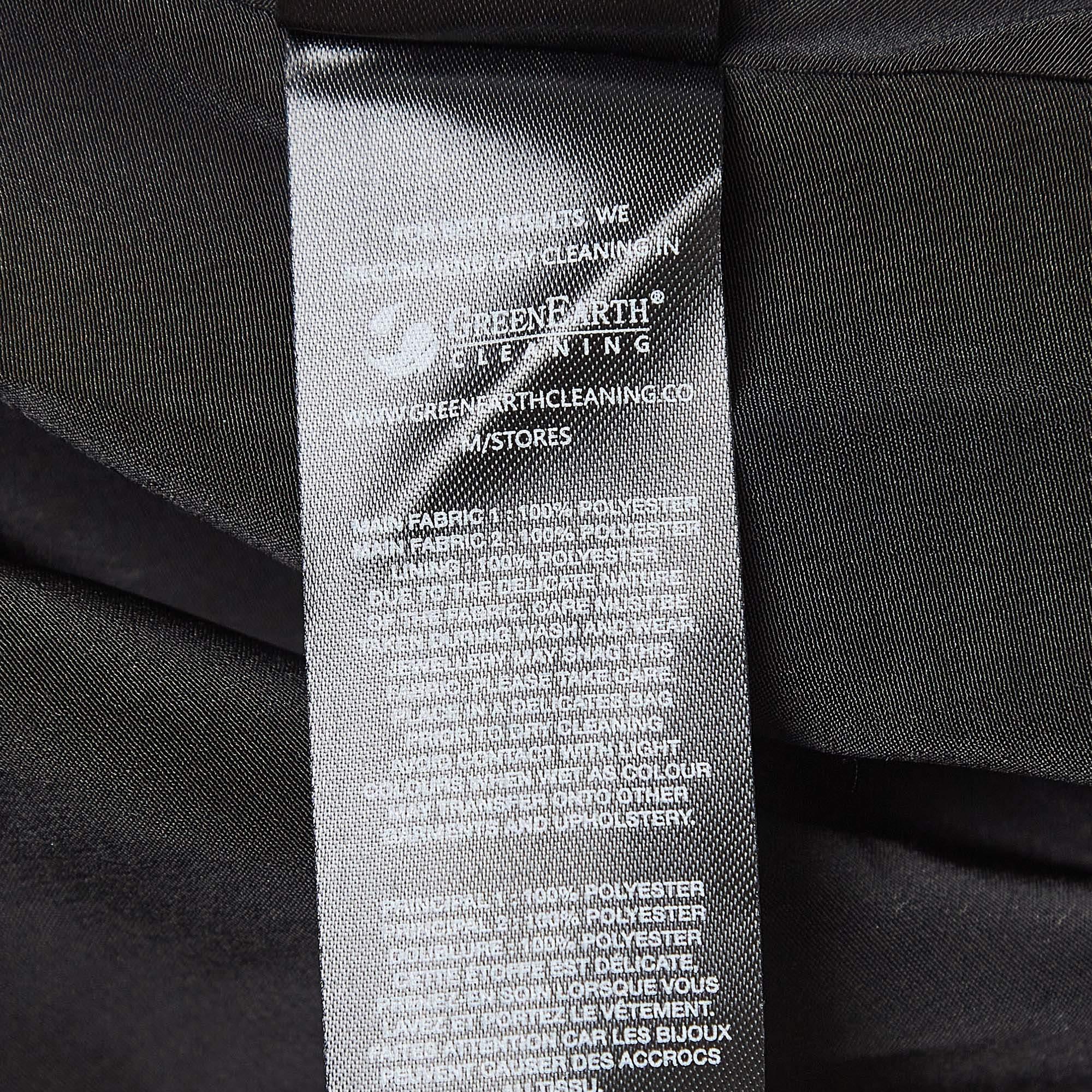 Self-Portrait Black Cluster Sequin Synthetic Taffeta Mini Dress S For Sale 2
