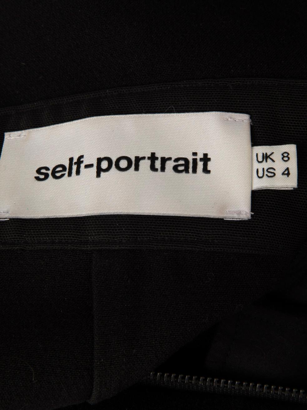 Self-Portrait - Combinaison en dentelle à fleurs noires, taille S en vente 2