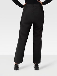 Self-Portrait Black Slim Zipped Cuff Trousers Size XS
