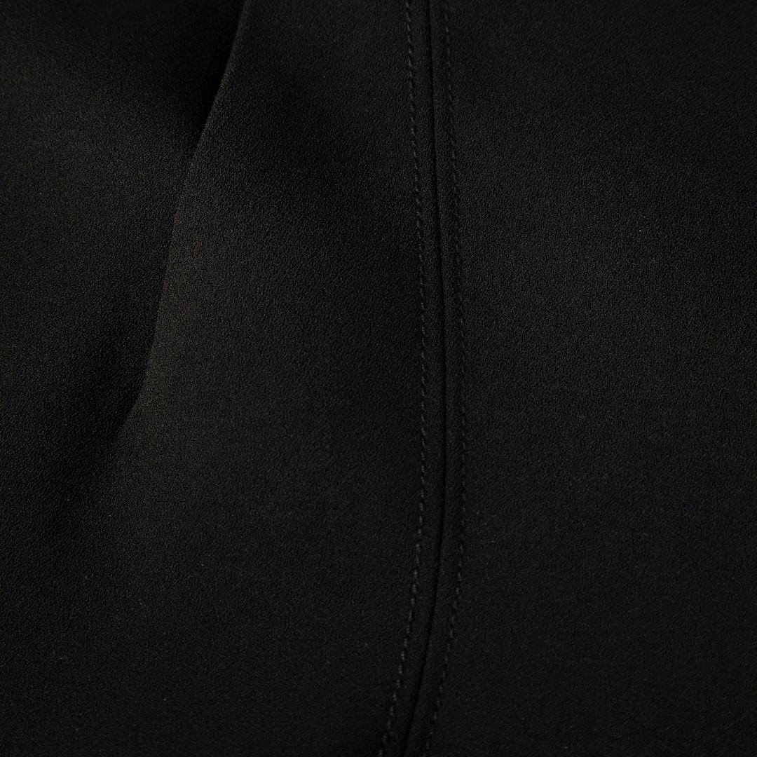 Nero Self-Portrait - Pantaloni slim neri con polsino con zip - taglia XS in vendita