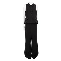 Self-Portrait Black Tailored Detachable Jumpsuit Size XL