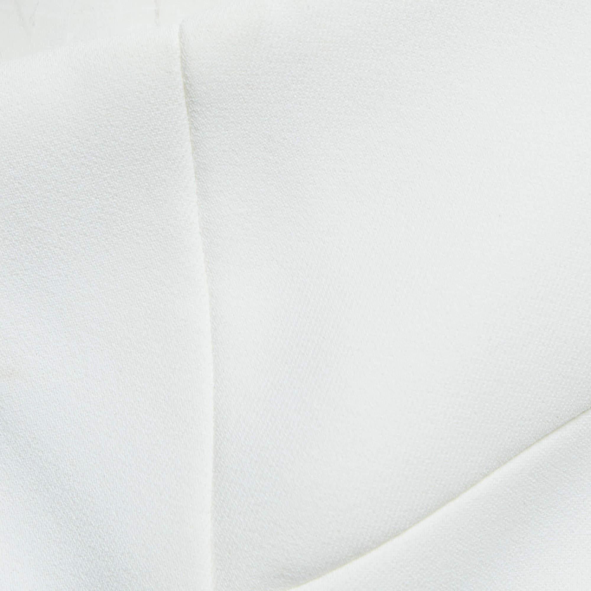 Self-Portrait Black/White Crepe Bow Detail Strapless Mini Dress M 1