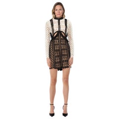 Self-Portrait Black & White Cut Out Dress Size L