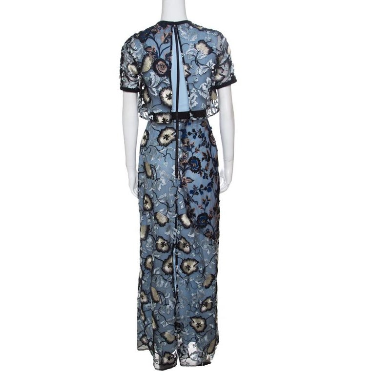 Self Portrait Blue Floral Embroidered Layered Florentine Maxi Dress S at 1stDibs | self portrait blue maxi dress, self portrait blue floral dress, pintuck mini dress in florentine floral Self Portrait Blue Floral Embroidered Layered Florentine Maxi Dress S at 1stDibs | self portrait blue maxi dress, self portrait blue floral dress, pintuck mini dress in florentine floral