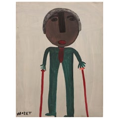 Self Portrait by Folk Artist, Mose Tolliver