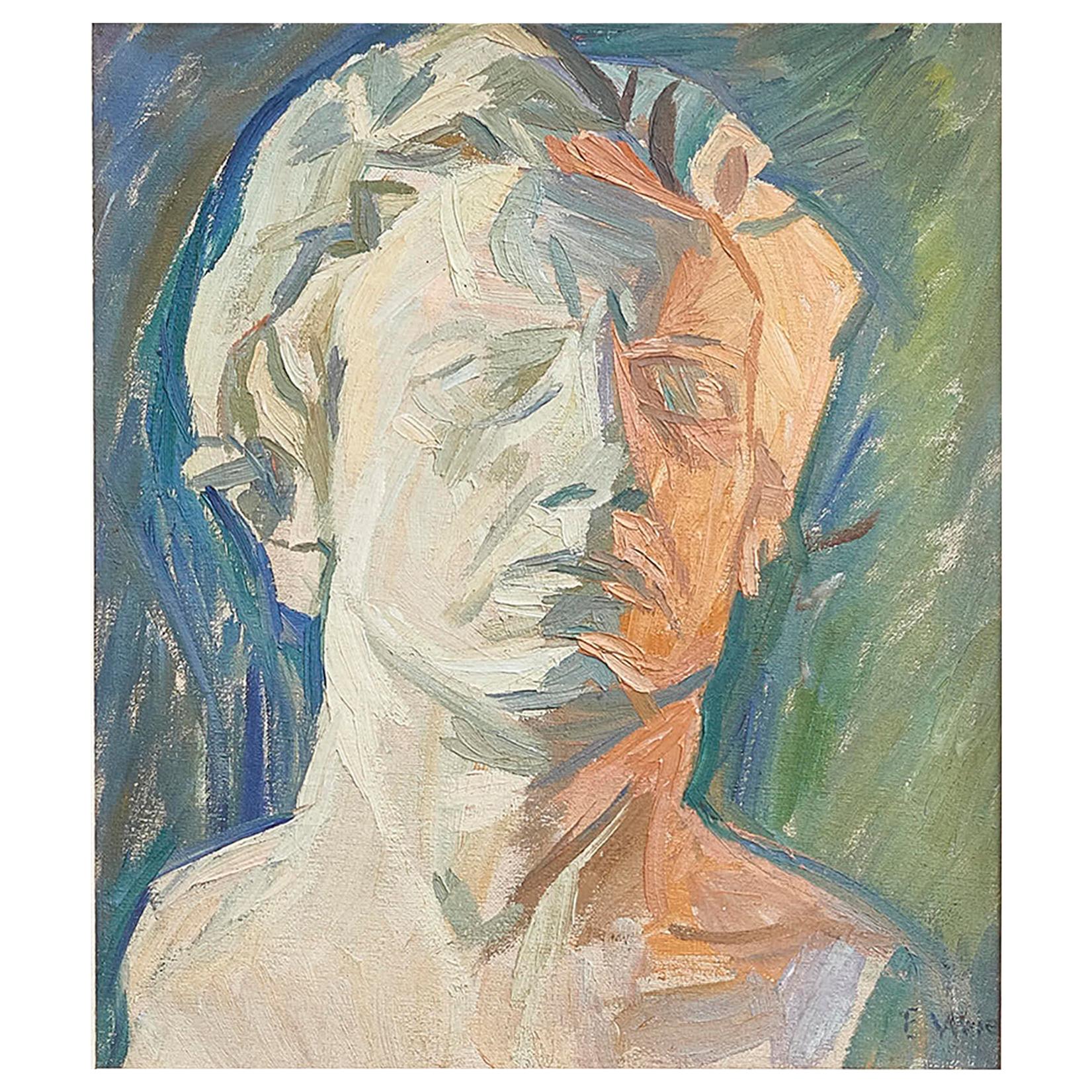  Man Portrait By Edvard Weie For Sale