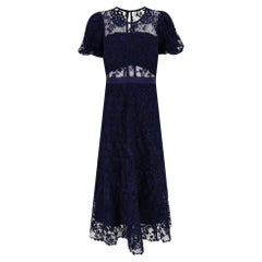 Self-Portrait Corded Guipure Lace Midi Dress