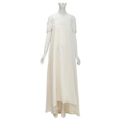 SELF PORTRAIT cream lace detail off shoulder wedding dress UK10 M